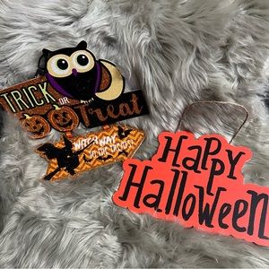 2 Piece Halloween Decorations NWOT